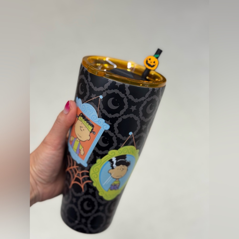 Peanuts Halloween Tumbler - Black and Orange